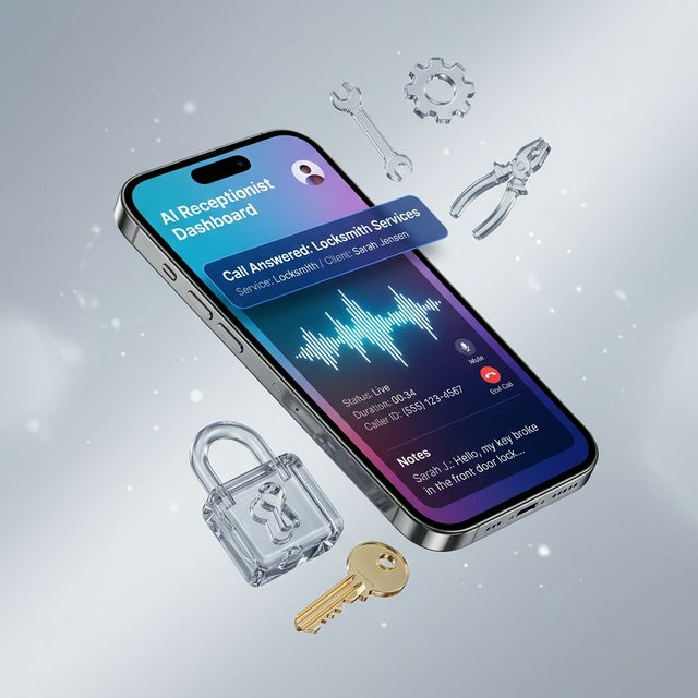 Locksmith AI Dashboard Mockup