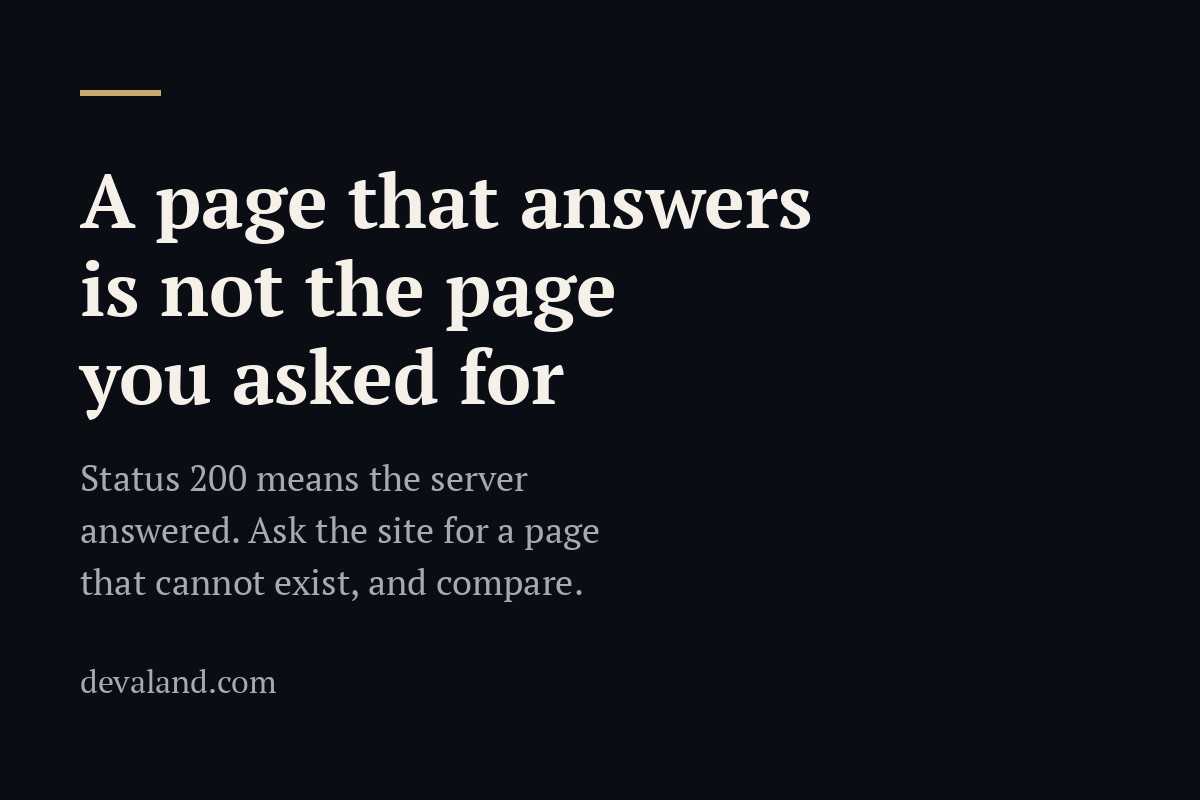 A Page That Answers Is Not the Page You Asked For